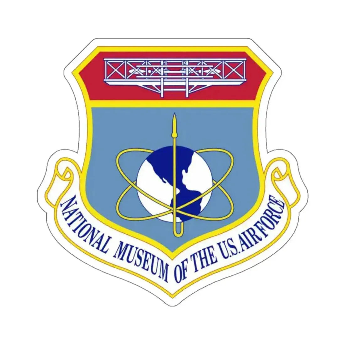 National Museum of the U.S. Air Force (U.S. Air Force) STICKER Vinyl Kiss-Cut Decal 4 Inch White - The Sticker Space