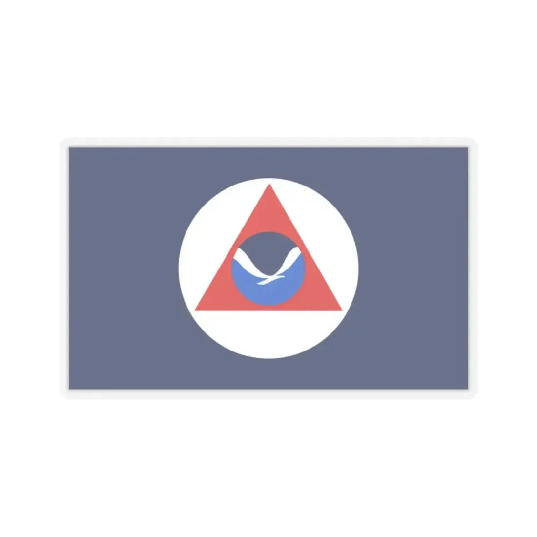 National Oceanic and Atmospheric Administration Flag - STICKER Vinyl Kiss-Cut Decal 2 Inch Transparent - The Sticker Space