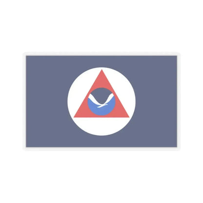 National Oceanic and Atmospheric Administration Flag - STICKER Vinyl Kiss-Cut Decal 2 Inch Transparent - The Sticker Space