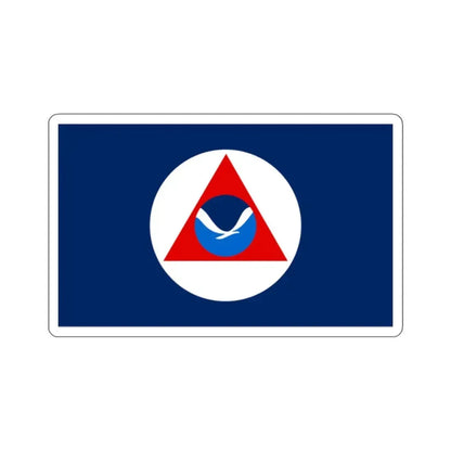 National Oceanic and Atmospheric Administration Flag - STICKER Vinyl Kiss-Cut Decal 2 Inch White - The Sticker Space