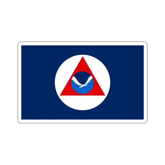 National Oceanic and Atmospheric Administration Flag - STICKER Vinyl Kiss-Cut Decal 2 Inch White - The Sticker Space