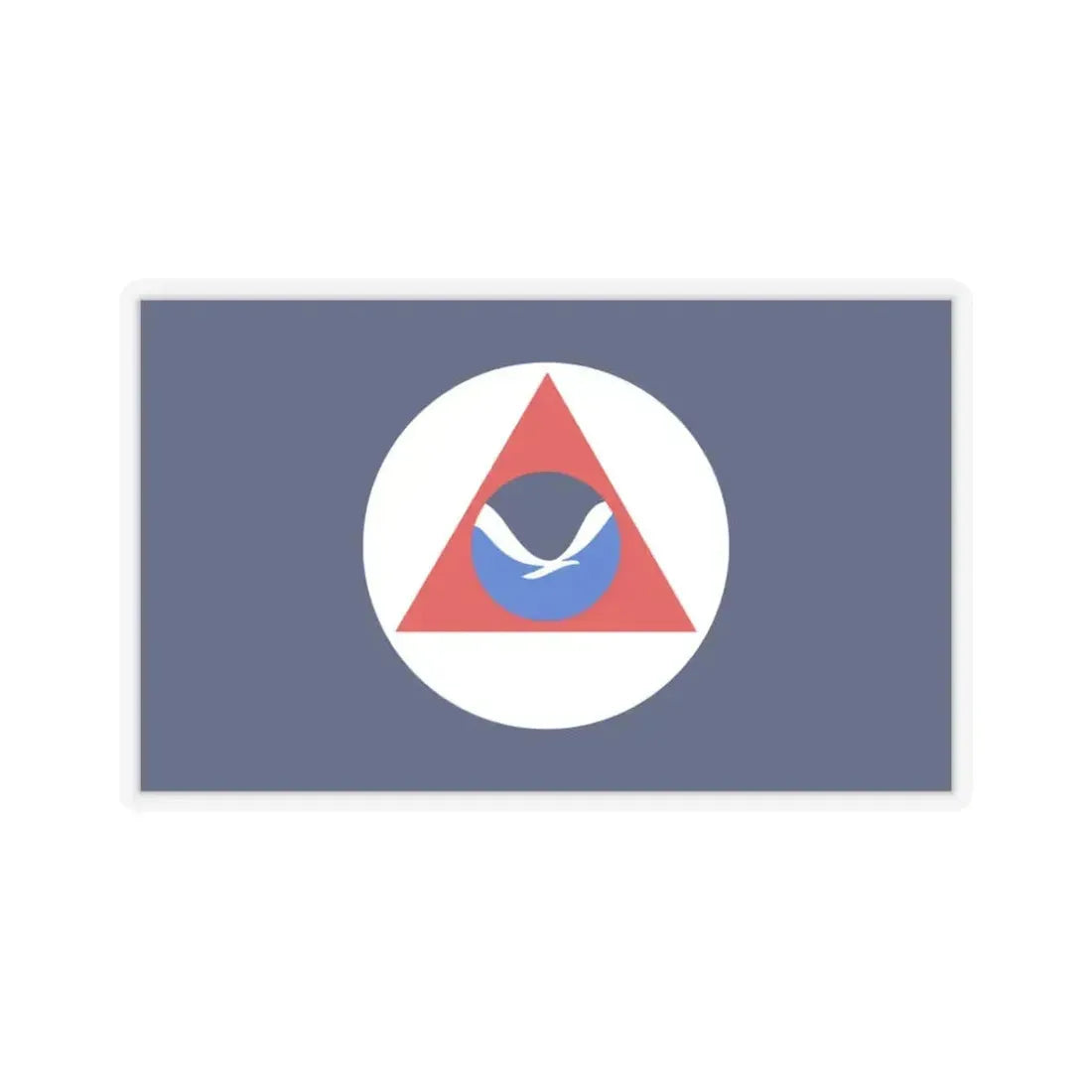 National Oceanic and Atmospheric Administration Flag - STICKER Vinyl Kiss-Cut Decal 3 Inch Transparent - The Sticker Space