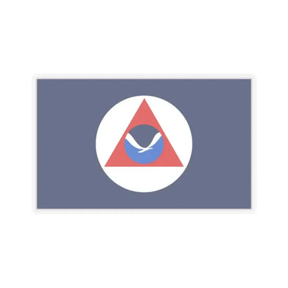 National Oceanic and Atmospheric Administration Flag - STICKER Vinyl Kiss-Cut Decal 3 Inch Transparent - The Sticker Space