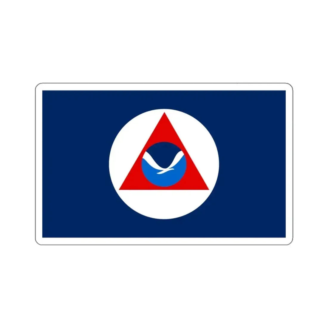 National Oceanic and Atmospheric Administration Flag - STICKER Vinyl Kiss-Cut Decal 4 Inch White - The Sticker Space