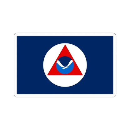 National Oceanic and Atmospheric Administration Flag - STICKER Vinyl Kiss-Cut Decal 4 Inch White - The Sticker Space