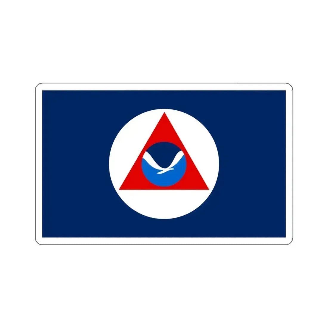 National Oceanic and Atmospheric Administration Flag - STICKER Vinyl Kiss-Cut Decal 6 Inch White - The Sticker Space