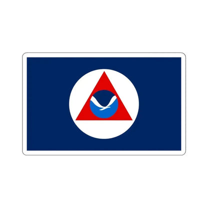 National Oceanic and Atmospheric Administration Flag - STICKER Vinyl Kiss-Cut Decal 6 Inch White - The Sticker Space
