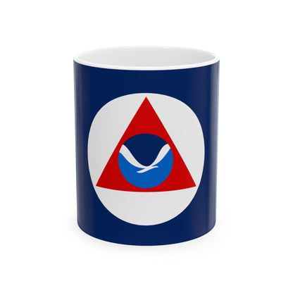 National Oceanic and Atmospheric Administration Flag - White Coffee Mug-11oz-The Sticker Space