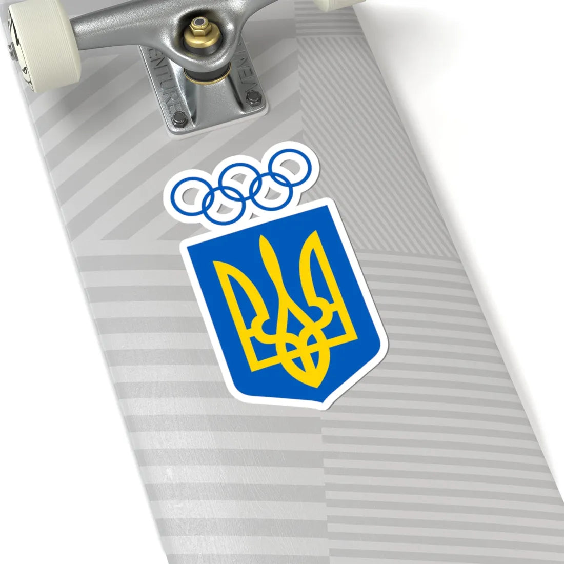 National Olympic Committee of Ukraine logo (Ukraine) (Coat of Arms) STICKER Vinyl Kiss-Cut Decal - The Sticker Space