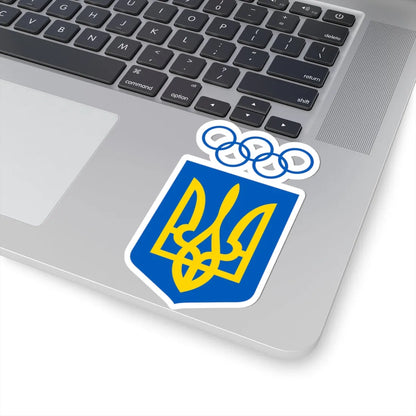 National Olympic Committee of Ukraine logo (Ukraine) (Coat of Arms) STICKER Vinyl Kiss-Cut Decal - The Sticker Space