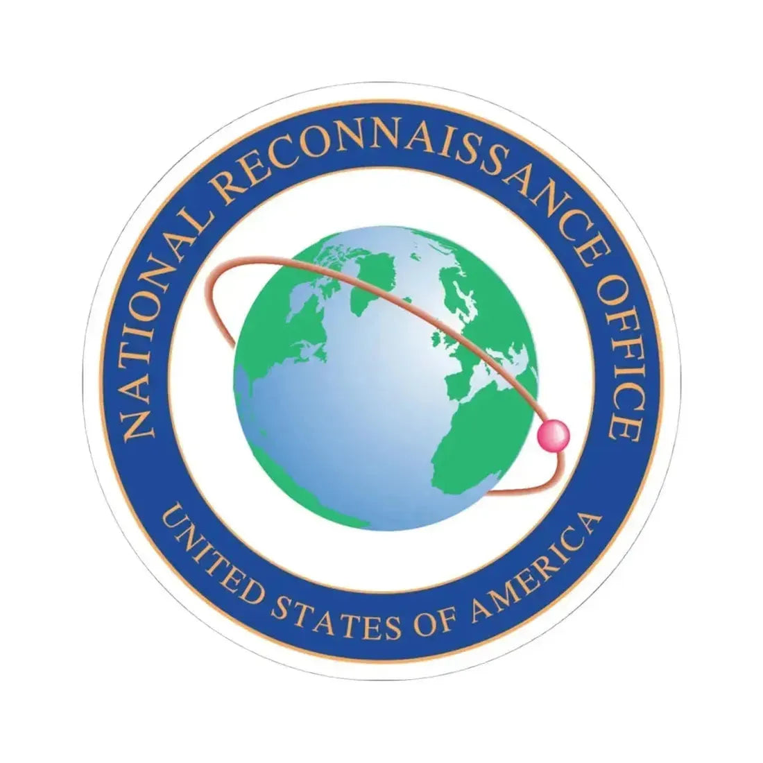 National Reconnaissance Office NRO - STICKER Vinyl Kiss-Cut Decal 4 Inch White - The Sticker Space