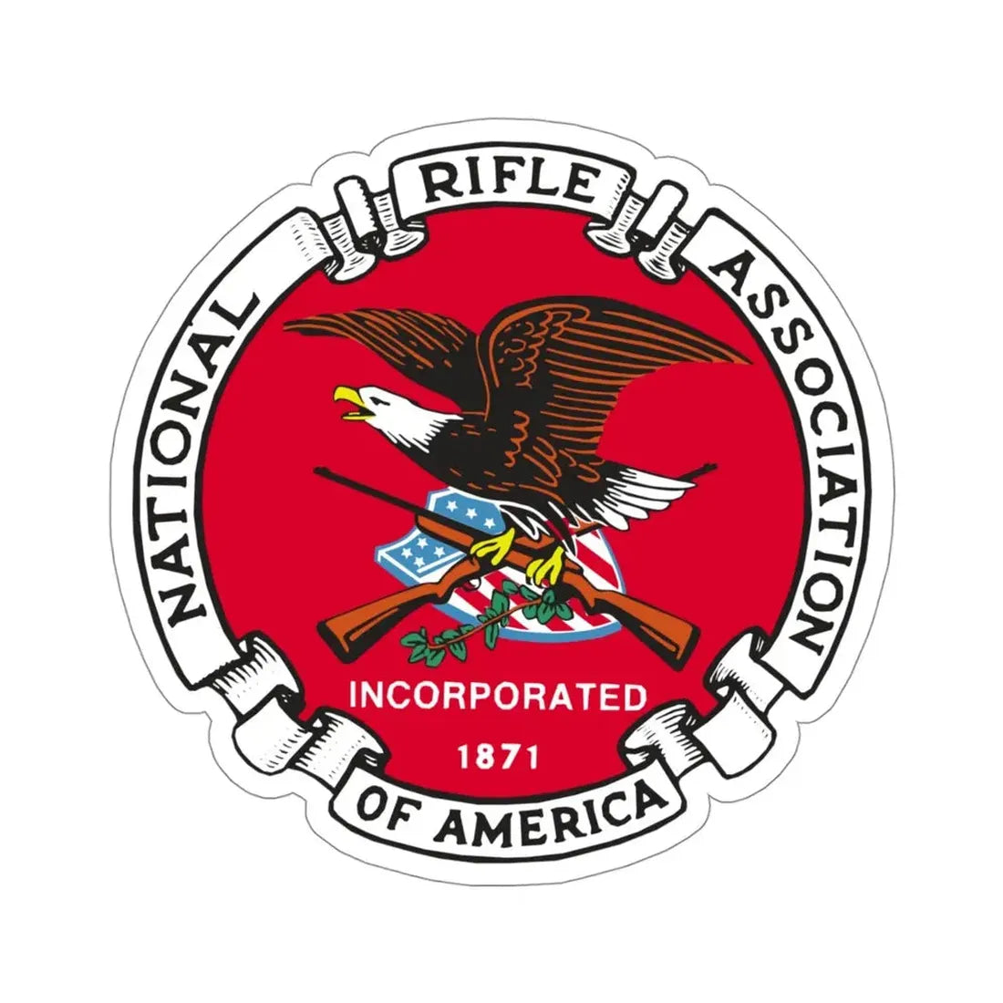 National Rifle Association STICKER Vinyl Die-Cut Decal 4 Inch - The Sticker Space