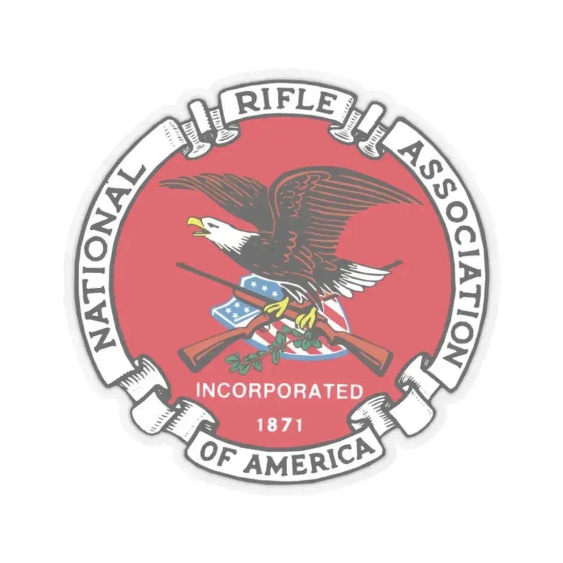 National Rifle Association - STICKER Vinyl Kiss-Cut Decal 2 Inch Transparent - The Sticker Space