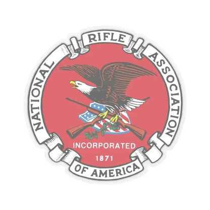 National Rifle Association - STICKER Vinyl Kiss-Cut Decal 6 Inch Transparent - The Sticker Space