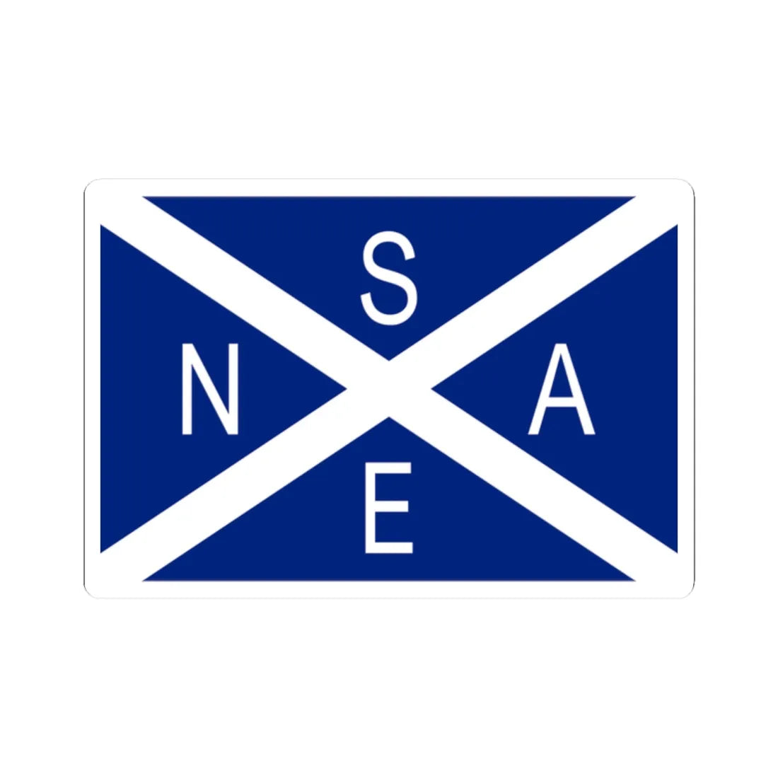 National Scottish Antarctic Expedition Flag (Scotland) STICKER Vinyl Kiss-Cut Decal 2 Inch White - The Sticker Space