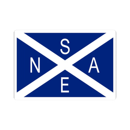 National Scottish Antarctic Expedition Flag (Scotland) STICKER Vinyl Kiss-Cut Decal 2 Inch White - The Sticker Space