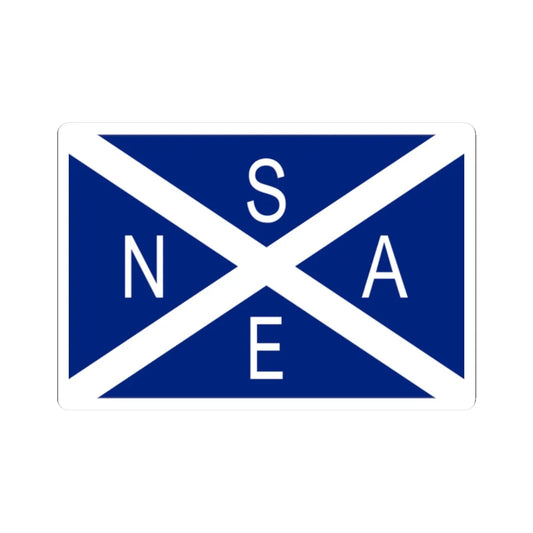 National Scottish Antarctic Expedition Flag (Scotland) STICKER Vinyl Kiss-Cut Decal 2 Inch White - The Sticker Space