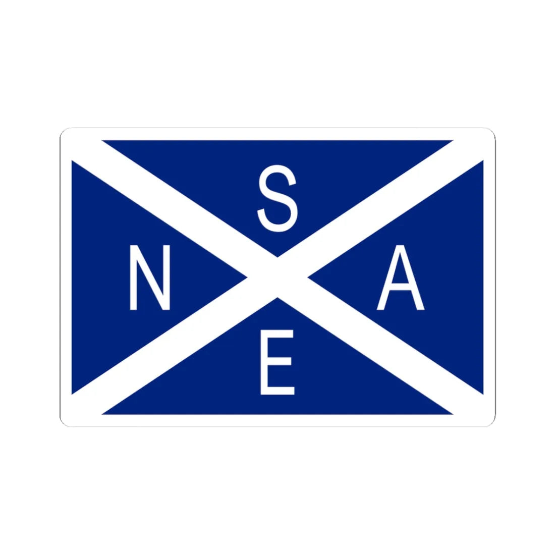 National Scottish Antarctic Expedition Flag (Scotland) STICKER Vinyl Kiss-Cut Decal 3 Inch White - The Sticker Space