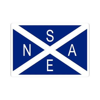National Scottish Antarctic Expedition Flag (Scotland) STICKER Vinyl Kiss-Cut Decal 3 Inch White - The Sticker Space