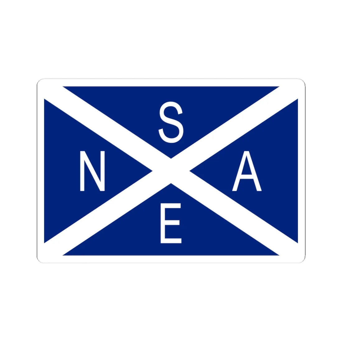 National Scottish Antarctic Expedition Flag (Scotland) STICKER Vinyl Kiss-Cut Decal 4 Inch White - The Sticker Space