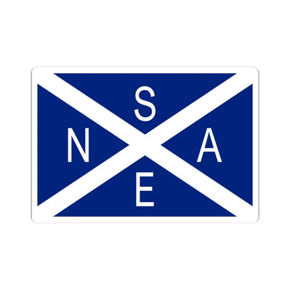 National Scottish Antarctic Expedition Flag (Scotland) STICKER Vinyl Kiss-Cut Decal 4 Inch White - The Sticker Space