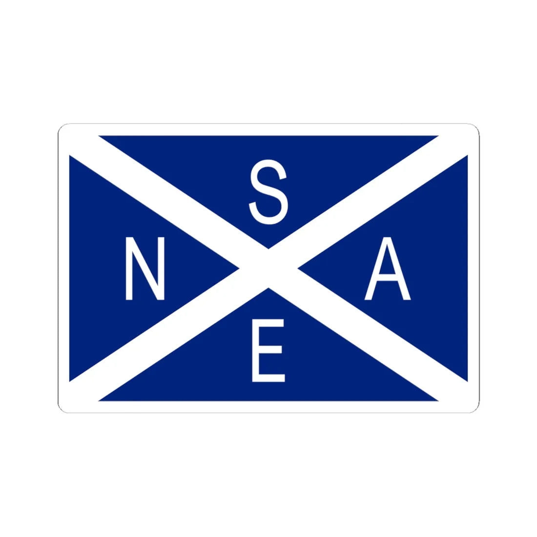 National Scottish Antarctic Expedition Flag (Scotland) STICKER Vinyl Kiss-Cut Decal 6 Inch White - The Sticker Space