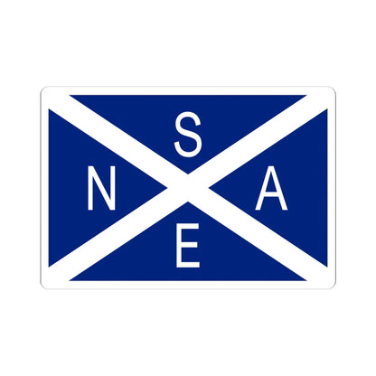 National Scottish Antarctic Expedition Flag (Scotland) STICKER Vinyl Kiss-Cut Decal 6 Inch White - The Sticker Space