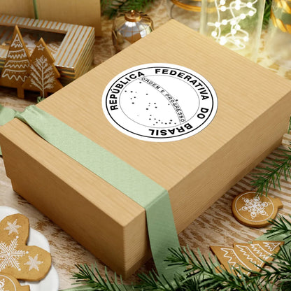 National Seal of Brazil (Brazil) (Coat of Arms) STICKER Vinyl Kiss-Cut Decal - The Sticker Space