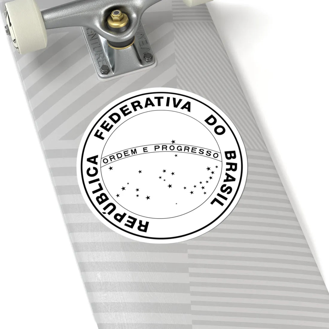 National Seal of Brazil (Brazil) (Coat of Arms) STICKER Vinyl Kiss-Cut Decal - The Sticker Space