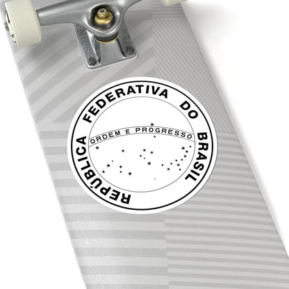 National Seal of Brazil (Brazil) (Coat of Arms) STICKER Vinyl Kiss-Cut Decal - The Sticker Space