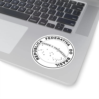 National Seal of Brazil (Brazil) (Coat of Arms) STICKER Vinyl Kiss-Cut Decal - The Sticker Space