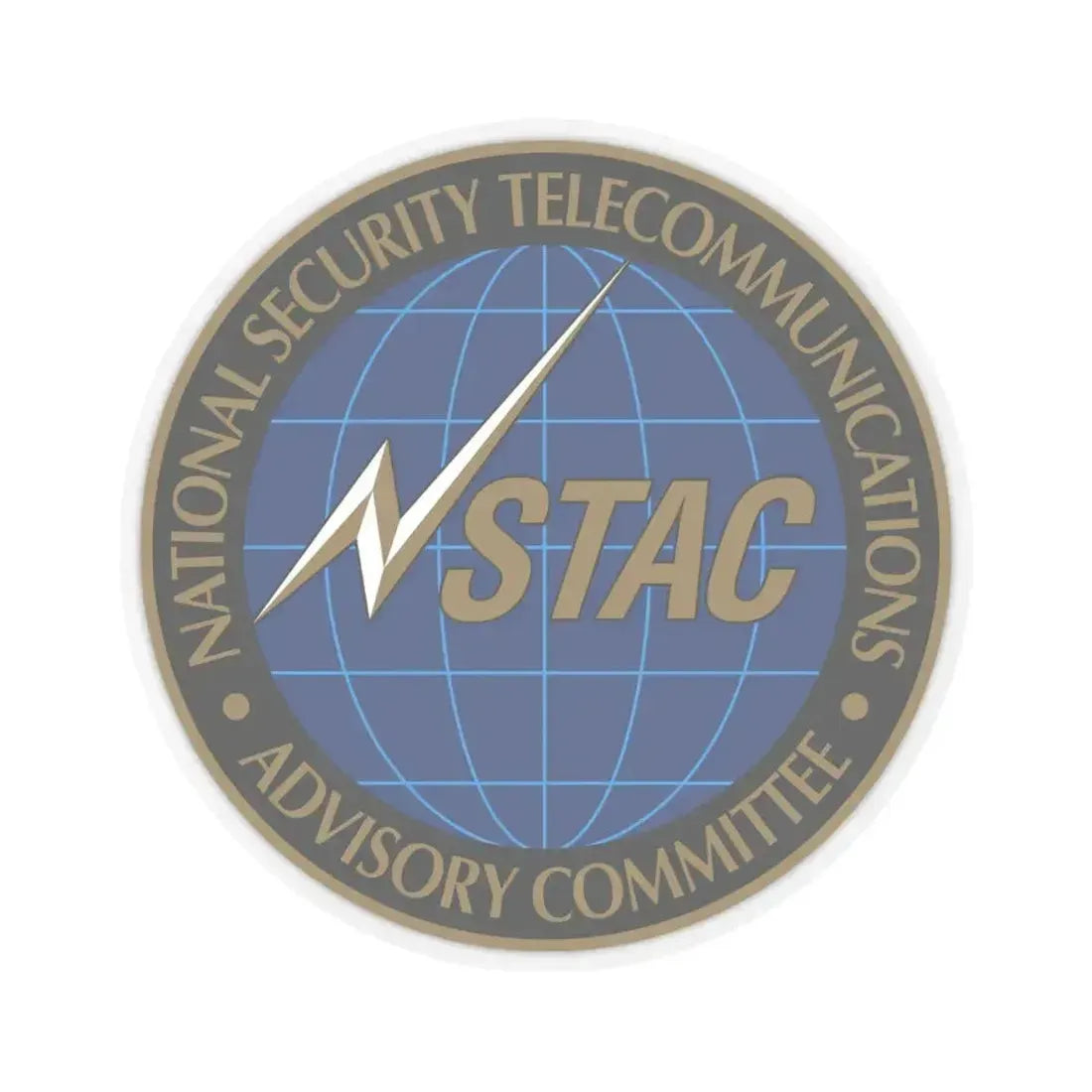 National Security Telecommunications Advisory Committee NSTAC - STICKER Vinyl Kiss-Cut Decal 4 Inch Transparent - The Sticker Space