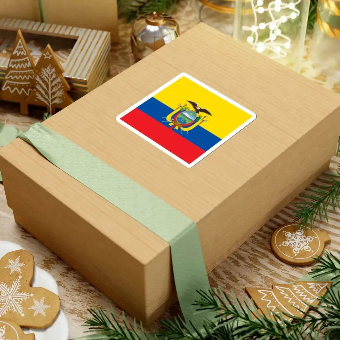 National Standard of Ecuador (Ecuador) STICKER Vinyl Kiss-Cut Decal - The Sticker Space