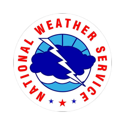 National Weather Service - STICKER Vinyl Kiss-Cut Decal 3 Inch White - The Sticker Space