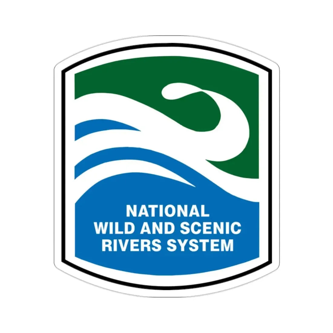 National Wild and Scenic Rivers System STICKER Vinyl Die-Cut Decal 2 Inch - The Sticker Space