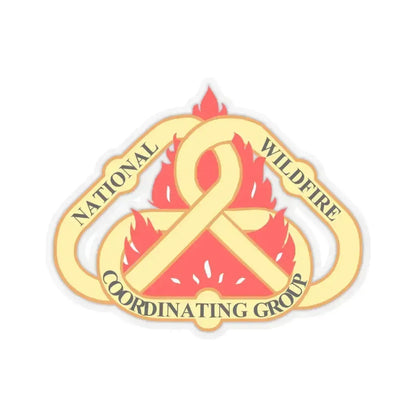 National Wildfire Coordinating Group - STICKER Vinyl Kiss-Cut Decal 4 Inch Transparent - The Sticker Space