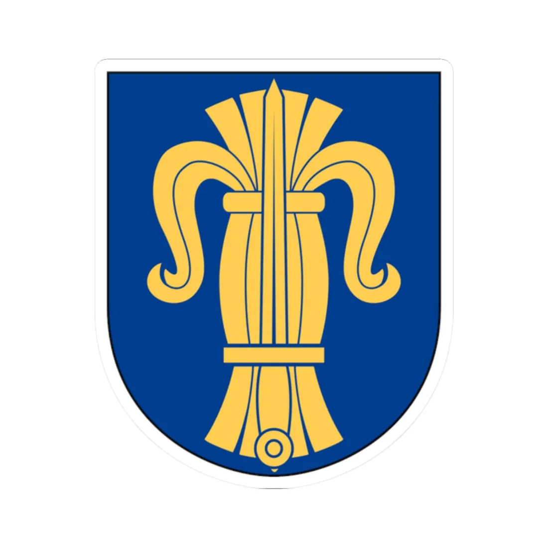 Nationalsocialistisk front vapen (Sweden) (Coat of Arms) STICKER Vinyl Kiss-Cut Decal 2 Inch White - The Sticker Space