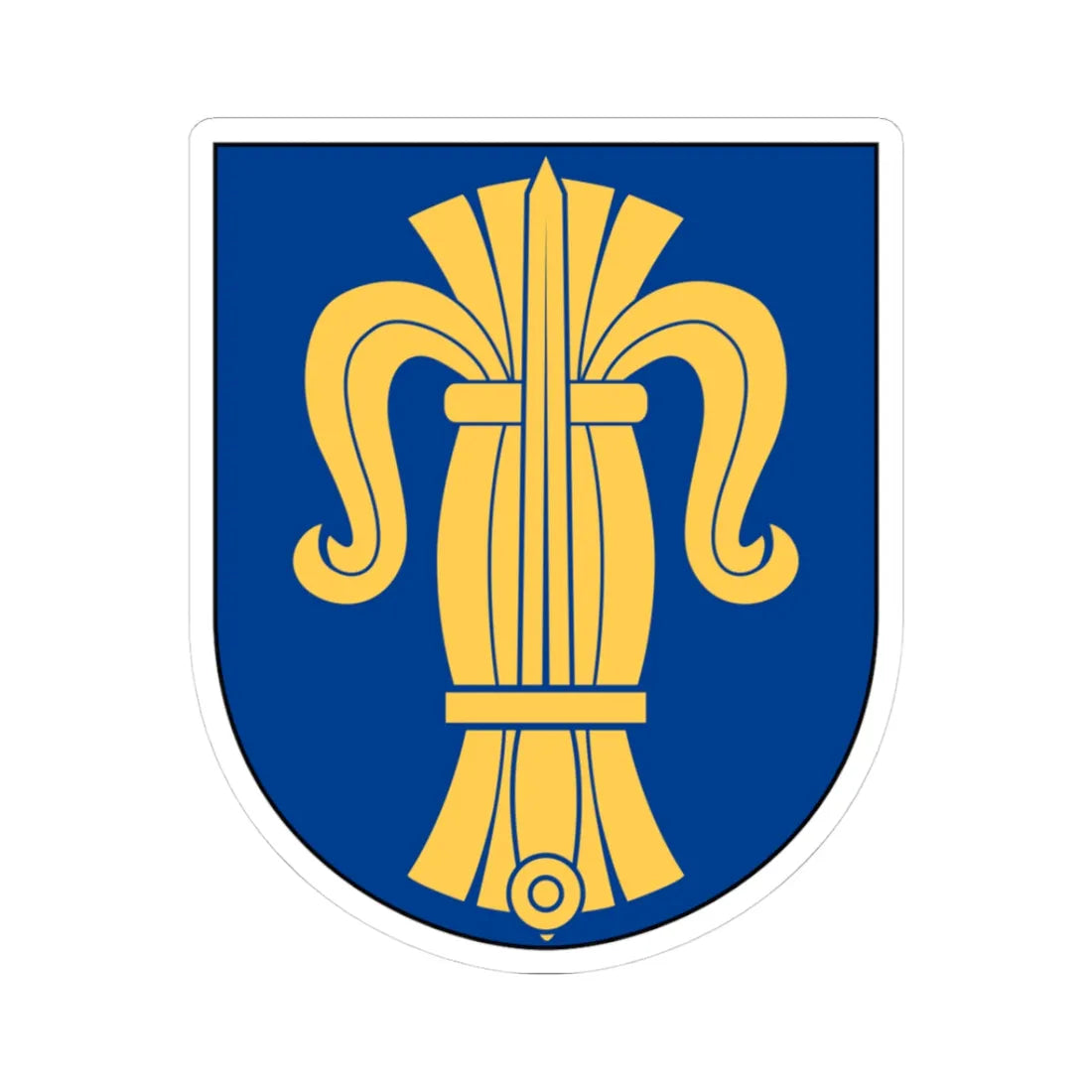 Nationalsocialistisk front vapen (Sweden) (Coat of Arms) STICKER Vinyl Kiss-Cut Decal 3 Inch White - The Sticker Space