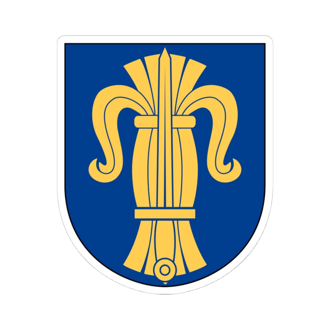 Nationalsocialistisk front vapen (Sweden) (Coat of Arms) STICKER Vinyl Kiss-Cut Decal 4 Inch White - The Sticker Space