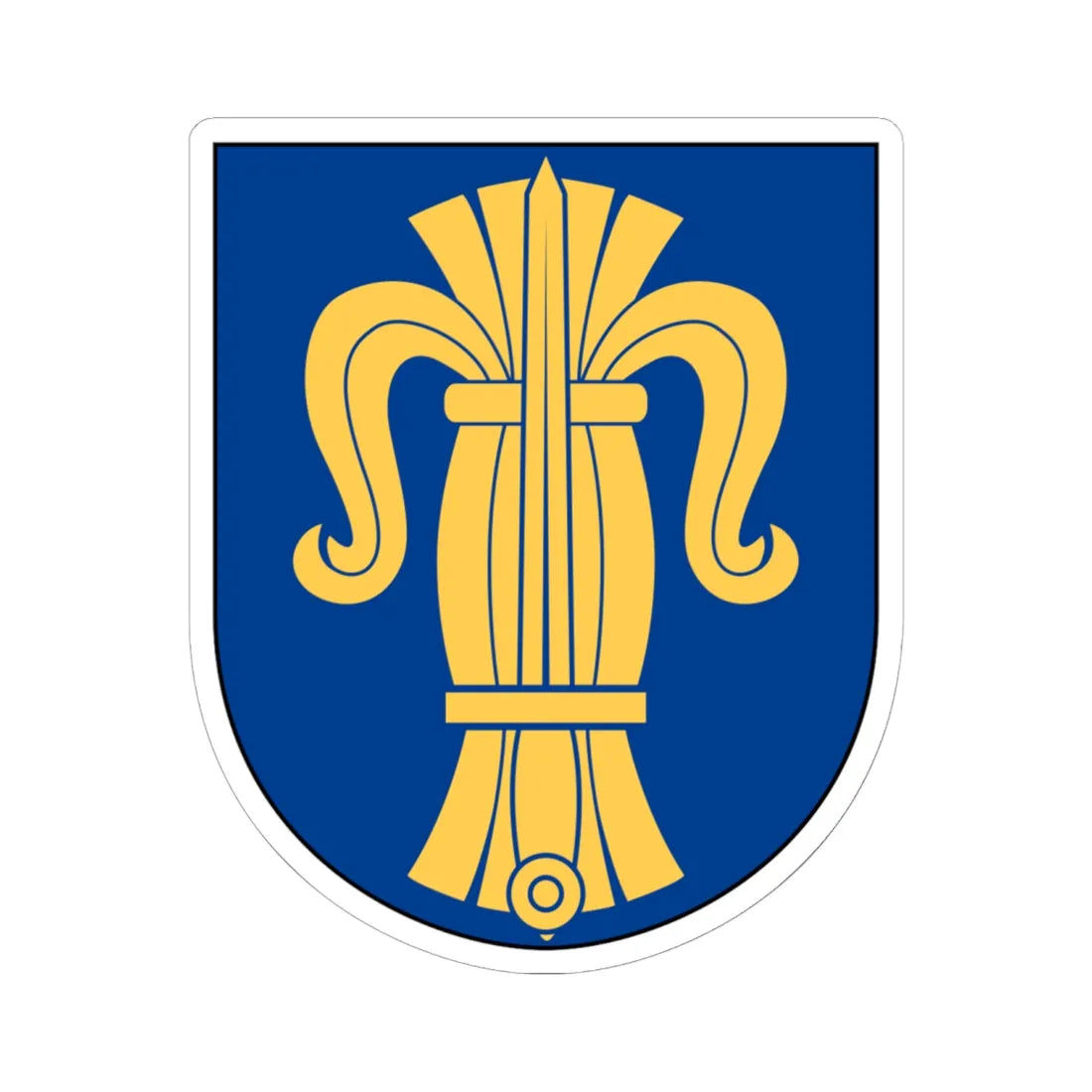 Nationalsocialistisk front vapen (Sweden) (Coat of Arms) STICKER Vinyl Kiss-Cut Decal 6 Inch White - The Sticker Space