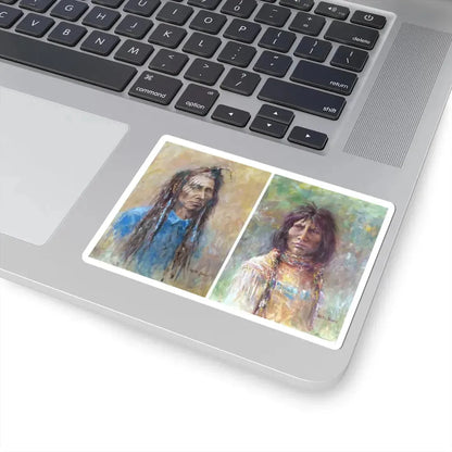 Native-4 (Native Americans in Art) STICKER Vinyl Kiss-Cut Decal - The Sticker Space