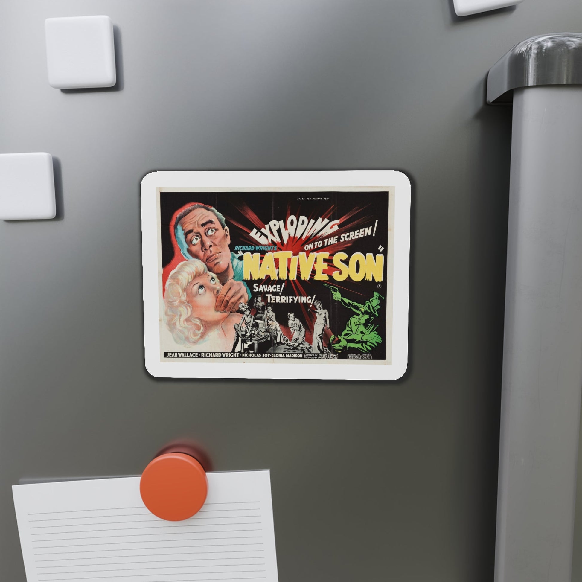 Native Son 1951 Movie Poster Die-Cut Magnet-The Sticker Space