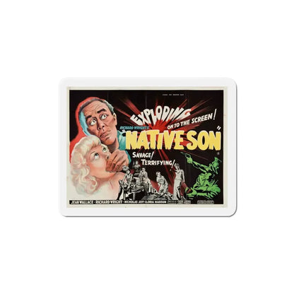 Native Son 1951 Movie Poster Refrigerator Magnet 4 Inch - The Sticker Space