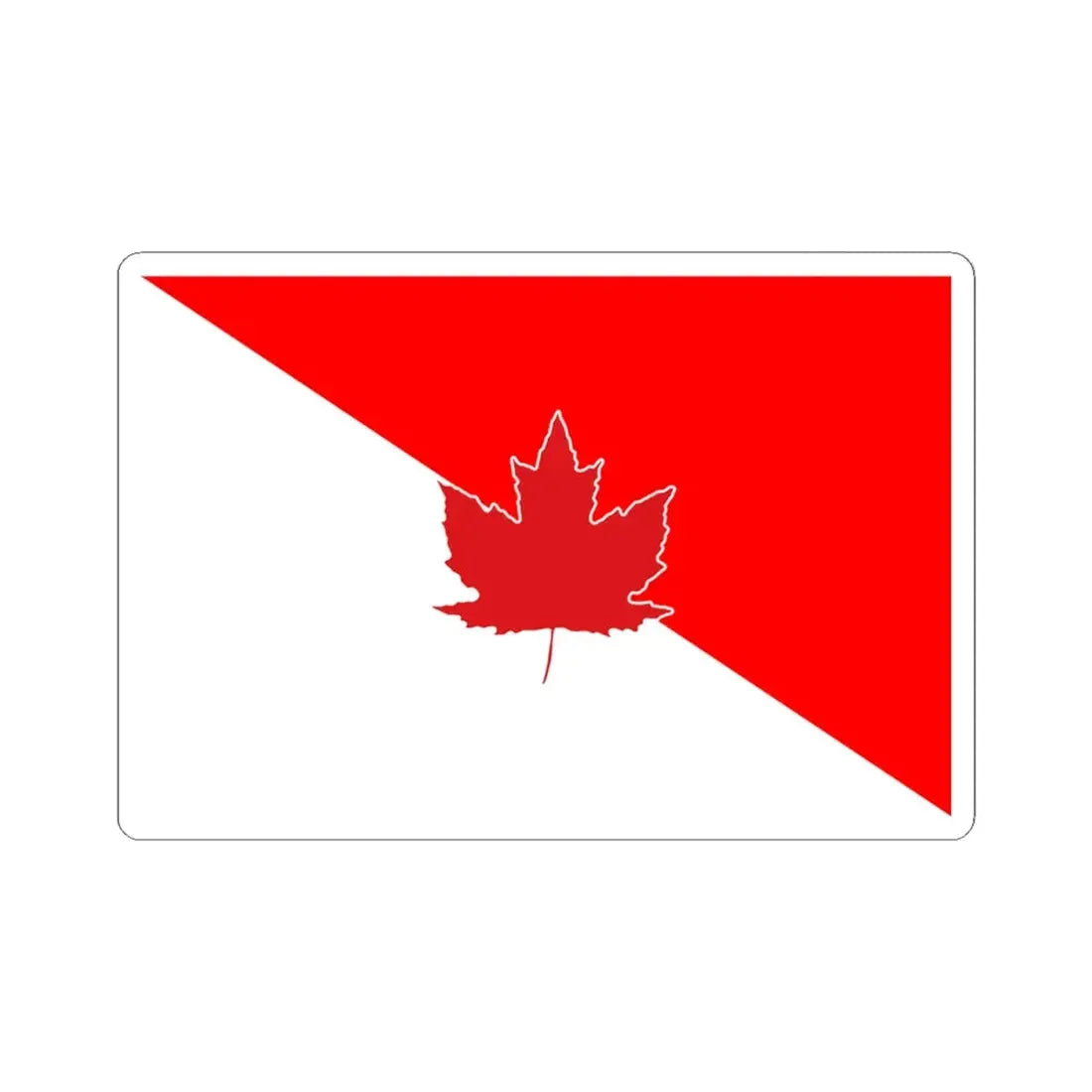 Native Sons of Canada Flag (Canada) STICKER Vinyl Kiss-Cut Decal 4 Inch White - The Sticker Space