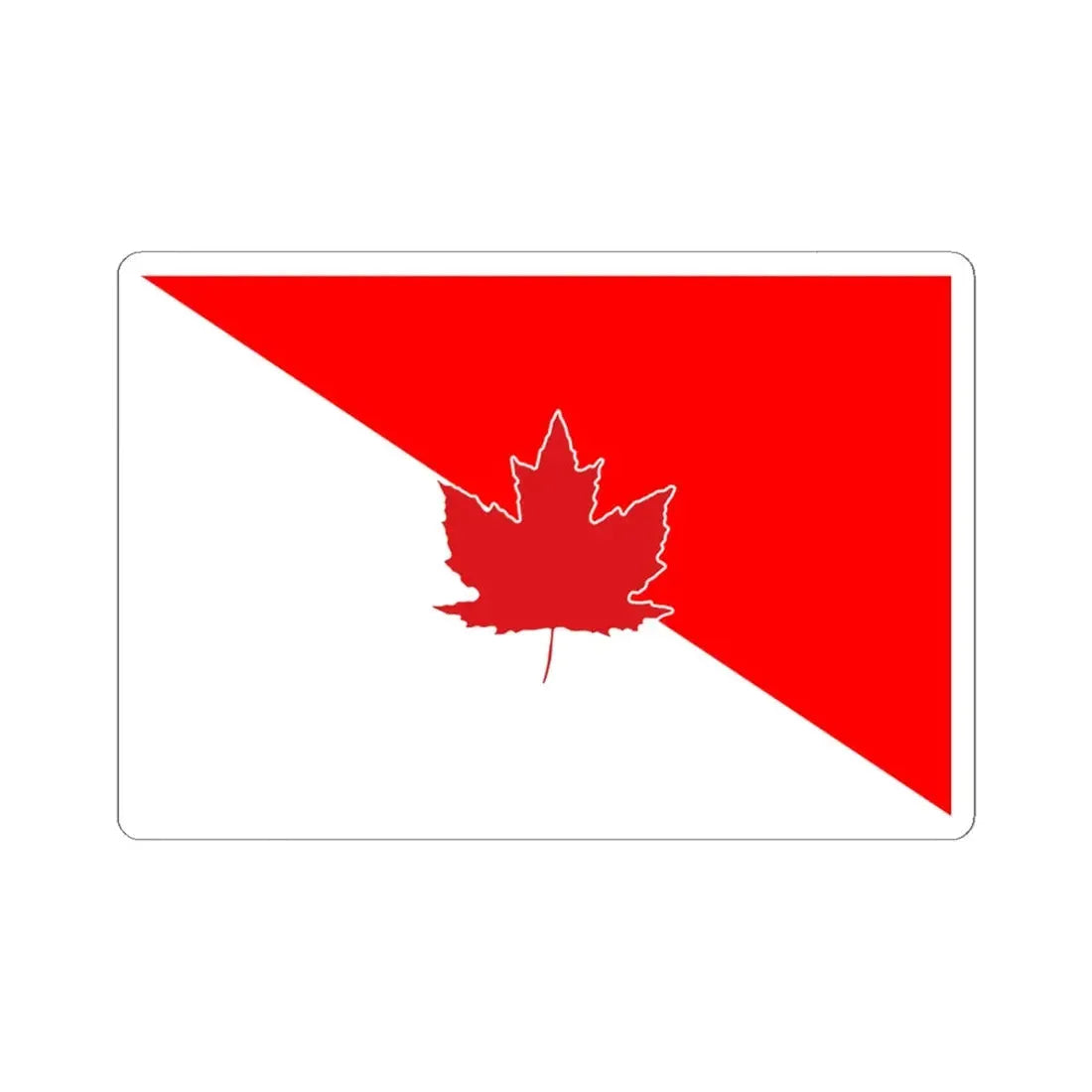 Native Sons of Canada Flag (Canada) STICKER Vinyl Kiss-Cut Decal 6 Inch White - The Sticker Space