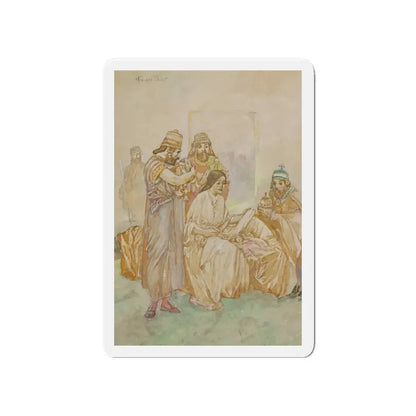Nativity Scene study (Magazine Illustration) Refrigerator Magnet 4 Inch - The Sticker Space