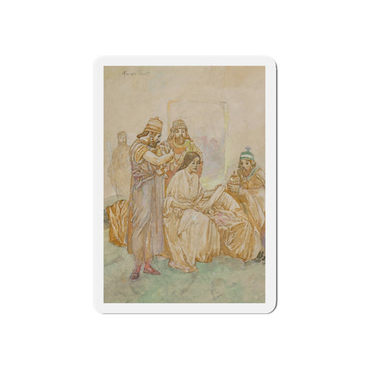 Nativity Scene study (Magazine Illustration) Refrigerator Magnet-6 × 6"-The Sticker Space