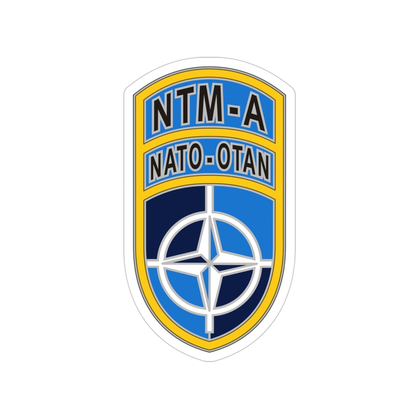 NATO Training Mission Afghanistan (U.S. Army) Transparent STICKER Die-Cut Vinyl Decal-4 Inch-The Sticker Space