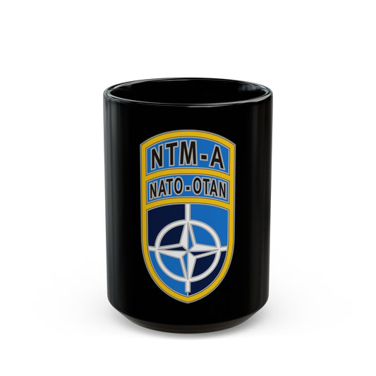 NATO Training MissionAfghanistan (U.S. Army) Black Coffee Mug-15oz-The Sticker Space