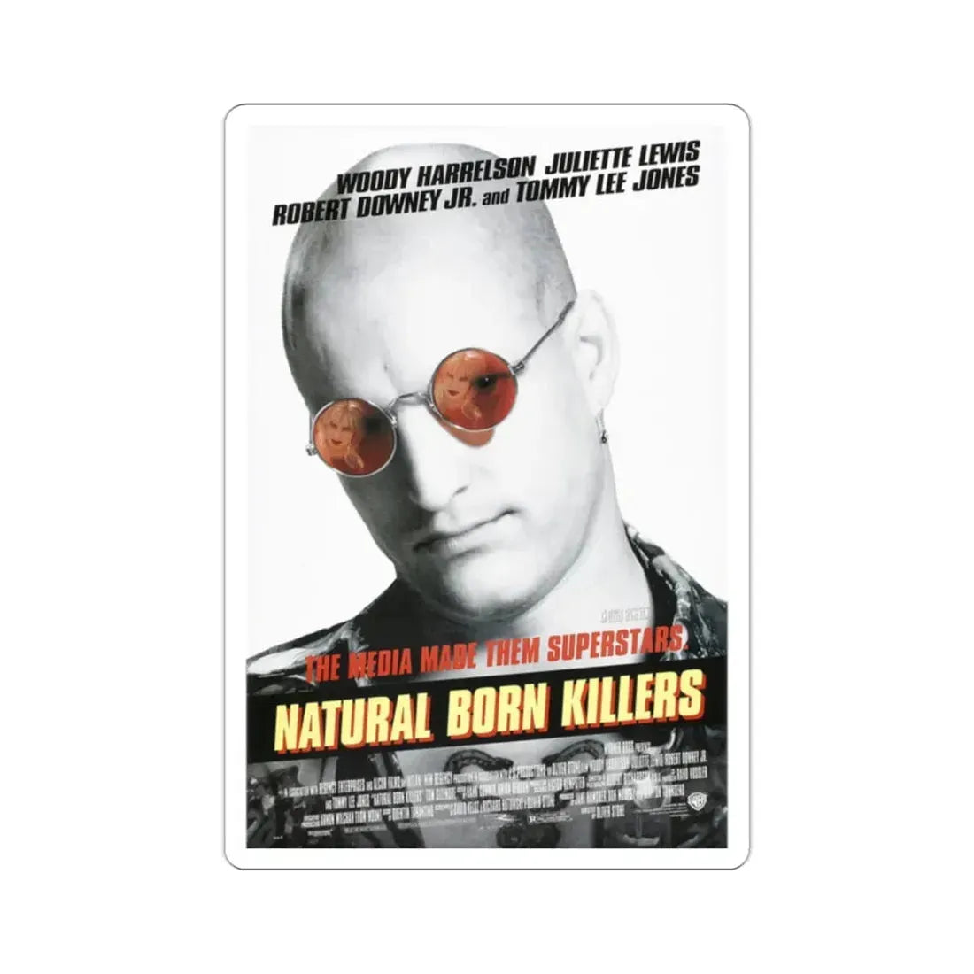 Natural Born Killers 1994 Movie Poster STICKER Vinyl Die-Cut Decal - The Sticker Space